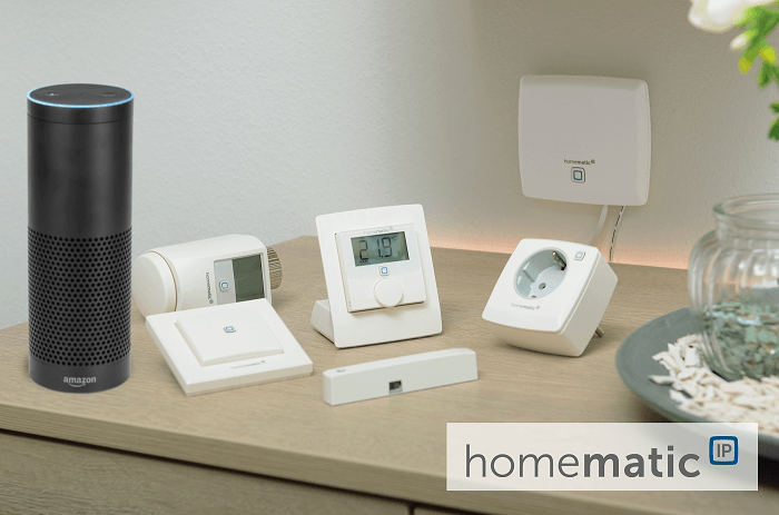 Standard Homematic IP Smart Home Heizkörperthermostat und Türkontakt mit Magnet Intelligente Heizungssteuerung per App und Sprachsteuerung mit  Alexa & Smart Home Fenster 